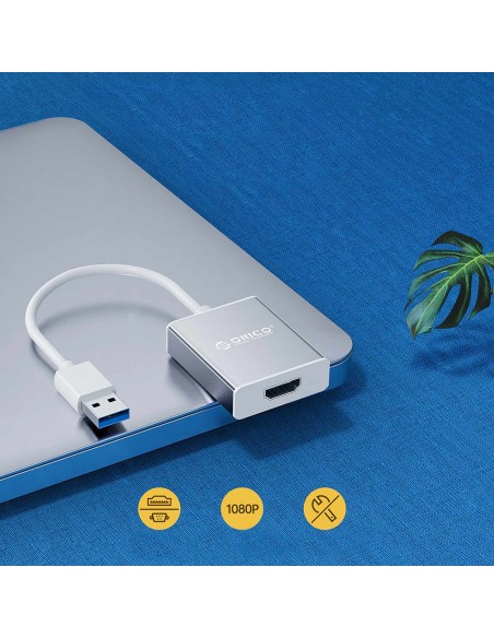 
USB-A į HDMI adapteris – sidabrinis
