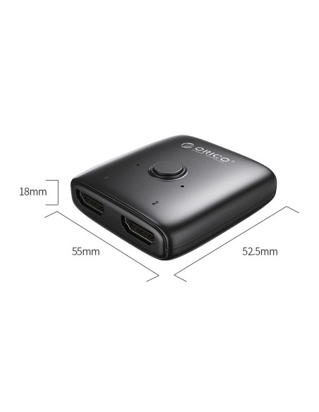 
HDMI dvikryptis skirstytuvo adapteris - juodas
