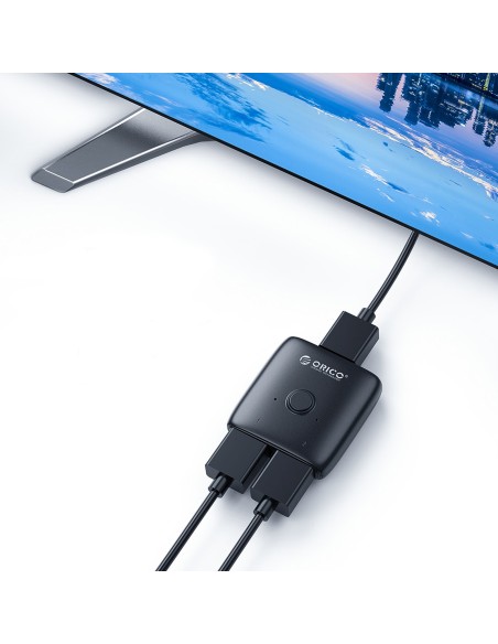 
HDMI dvikryptis skirstytuvo adapteris - juodas

