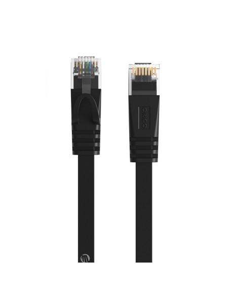 
Ethernet CAT7 10Gbps RJ45 LAN plokščias tinklo kabelis 15 m - juodas
