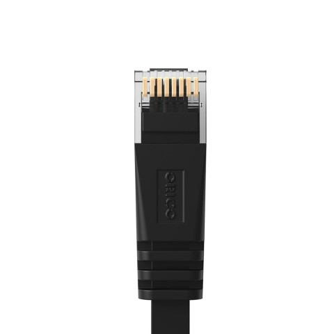 
Ethernet CAT7 10Gbps RJ45 LAN plokščias tinklo kabelis 15 m - juodas
