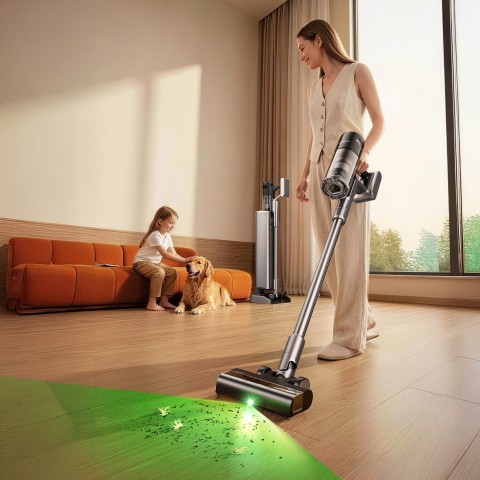 
UWANT V800 vertikalus dulkių siurblys su savaiminio ištuštinimo stotimi – pilkas
