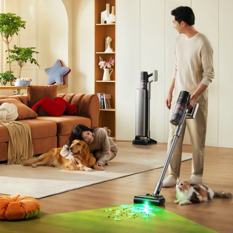 
UWANT V800 vertikalus dulkių siurblys su savaiminio ištuštinimo stotimi – pilkas
