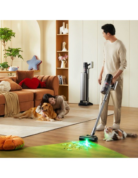 
UWANT V800 vertikalus dulkių siurblys su savaiminio ištuštinimo stotimi – pilkas
