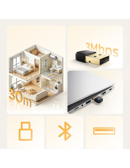
„Bluetooth 6.0“ adapteris – juodas
