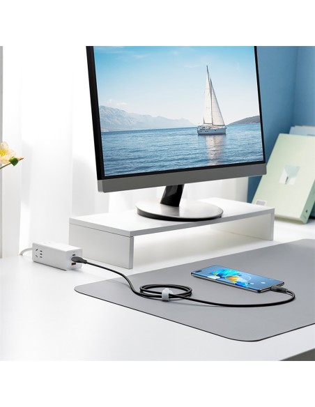 
USB-A - USB-C Pudding 100W 1,2 m laidas - juodas
