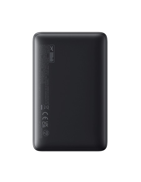 
10000mAh 15W „EnerFill FP11“ išorinė baterija su USB-C laidu, 20V, 3A, 30cm - juoda
