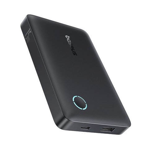
10000mAh 15W „EnerFill FP11“ išorinė baterija su USB-C laidu, 20V, 3A, 30cm - juoda
