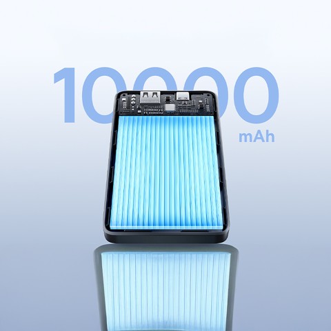 
10000mAh 15W „EnerFill FP11“ išorinė baterija su USB-C laidu, 20V, 3A, 30cm - juoda
