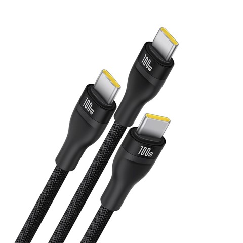 
3 viename USB-C Flash Series 3 100W laidas 1,5 m – juodas
