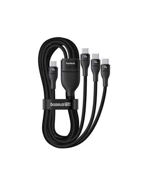 
3 viename USB-C Flash Series 3 100W laidas 1,5 m – juodas

