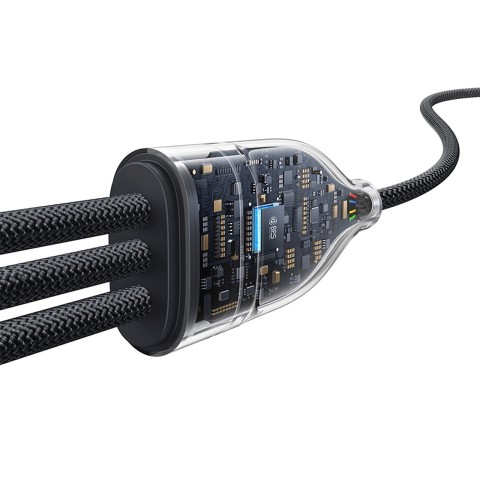
3 viename USB-C Flash Series 3 100W laidas 1,5 m – juodas
