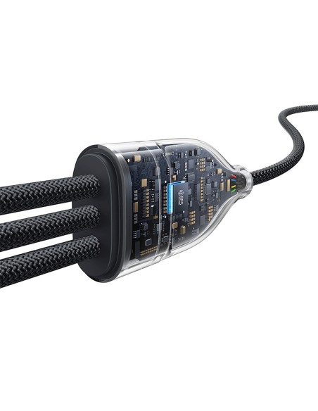 
3 viename USB-C Flash Series 3 100W laidas 1,5 m – juodas
