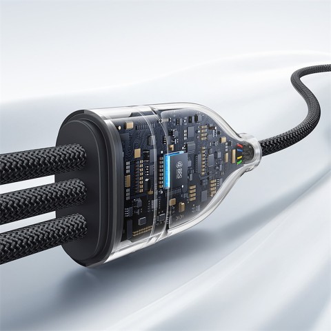 
3 viename USB-C Flash Series 3 100W laidas 1,5 m – juodas
