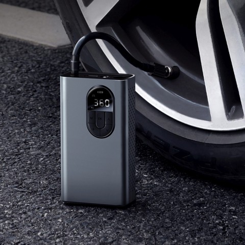 
Automobilio oro kompresoriaus pompa 5–120 psi – pilka
