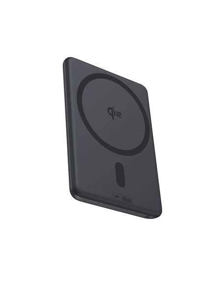 
„PicoGo AM31 Qi2“ magnetinė išorinė baterija 5000mAh 20W su stovu ir USB-C MagSafe laidu – juoda
