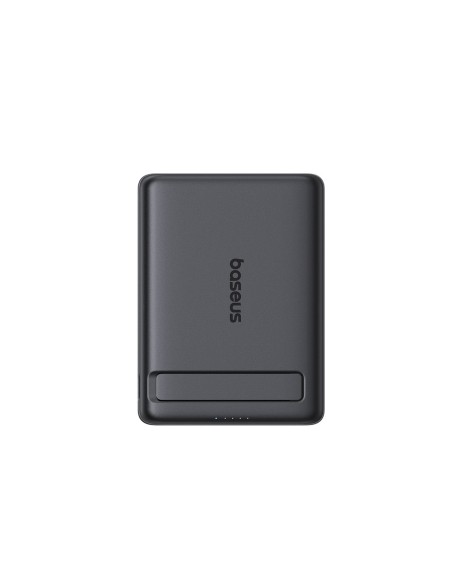 
„PicoGo AM31 Qi2“ magnetinė išorinė baterija 5000mAh 20W su stovu ir USB-C MagSafe laidu – juoda
