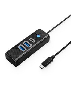 
ŠAKOTĖLIS 3 prievadų skirstytuvas USB-C - USB-A USB-C 0,15 m - juodas
