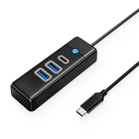 
ŠAKUTĖLIS 3 prievadų skirstytuvas USB-C - USB-A USB-C 1 m - juodas
