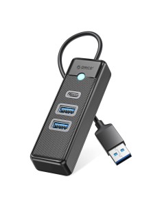 
ŠAKOTĖLIS 3 prievadų skirstytuvas USB-A - USB-A USB-C 0,15 m - juodas
