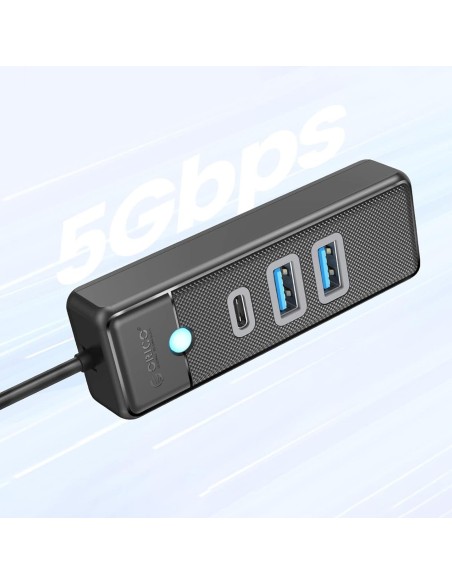 
ŠAKOTĖLIS 3 prievadų skirstytuvas USB-A - USB-A USB-C 0,15 m - juodas
