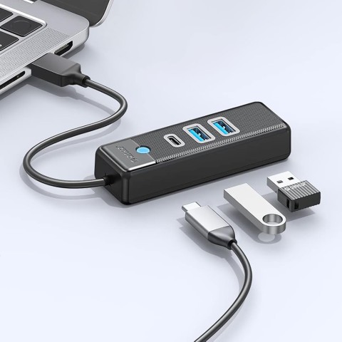 
ŠAKOTĖLIS 3 prievadų skirstytuvas USB-A - USB-A USB-C 0,5 m - juodas
