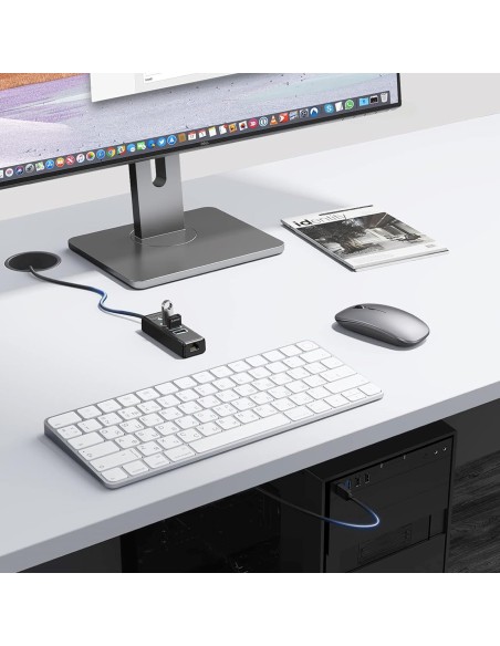 
ŠAKUTĖLIS skirstytuvas 4 prievadų USB-A - USB-A RJ45 2.5G Ethernet 0.15 m - juodas
