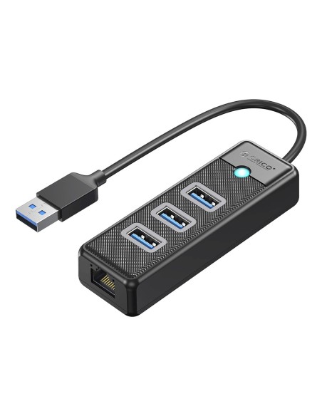 
ŠAKUTĖLIS skirstytuvas 4 prievadų USB-A - USB-A RJ45 2.5G Ethernet 0.5 m - juodas
