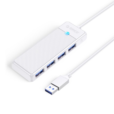 
ŠAKOTĖLIS 4 prievadų USB-A skirstytuvas 1 m - baltas
