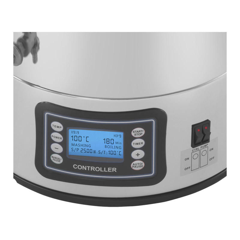 Mash brew virdulys mini alaus darykla LCD 40L 230V Royal Catering