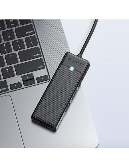 
ŠAKOTOJO adapteris 4 prievadų USB-C - USB-A SD kortelių skaitytuvas microSD 1 m - juodas
