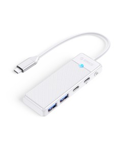 
USB-C šakotuvo adapteris USB-A USB-C su įkrovimu, USB-C PD 100 W, 0,15 m, baltas
