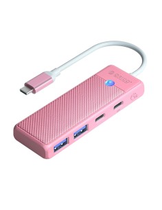 
USB-C šakotuvo adapteris USB-A USB-C su įkrovimu USB-C PD 100 W 0,15 m - rožinis
