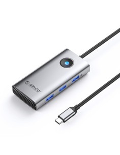 
6 viename USB-C prijungimo stotelė - USB-A USB-C HDMI PD 100W 4K 30Hz - pilka

