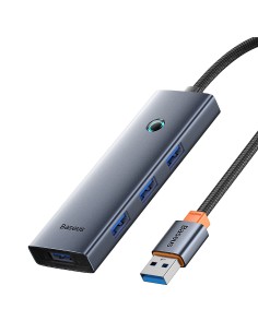 
ŠAKOS skirstytuvas USB-A USB-C 5V 50cm - pilkas
