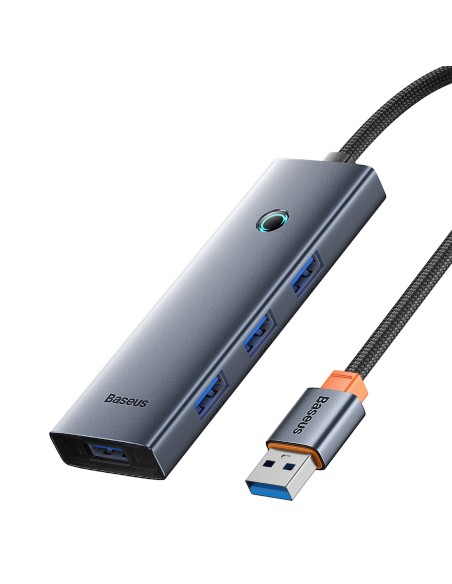 
ŠAKOS skirstytuvas USB-A USB-C 5V 50cm - pilkas
