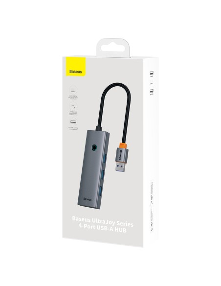 
ŠAKOS skirstytuvas USB-A USB-C 5V 50cm - pilkas
