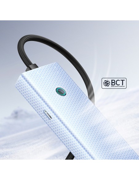 
ŠAKOS skirstytuvas USB-A USB-C 5V 50cm - pilkas
