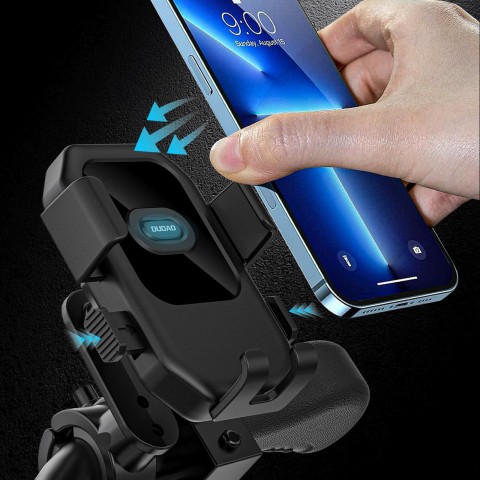 
360° dviračio, motociklo ir paspirtuko laikiklis 4,7–7,2 colių išmaniesiems telefonams – juodas
