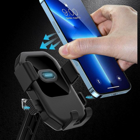 
360 laipsnių telefono laikiklis dviračiui, motociklui, motoroleriui, 4,7–7,2 colio – juodas
