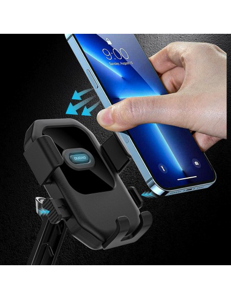 
360 laipsnių telefono laikiklis dviračiui, motociklui, motoroleriui, 4,7–7,2 colio – juodas
