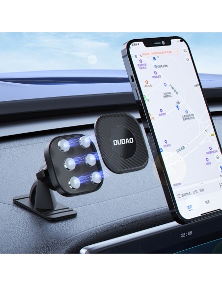 
Magnetinis telefono laikiklis automobiliui, skirtas prietaisų skydeliui – juodas
