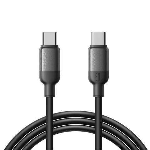 
„Lively“ serijos 60 W USB-C laidas, 1,2 m, juodas
