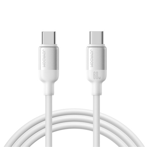 
„Lively“ serijos 60 W USB-C laidas, 1,2 m, baltas
