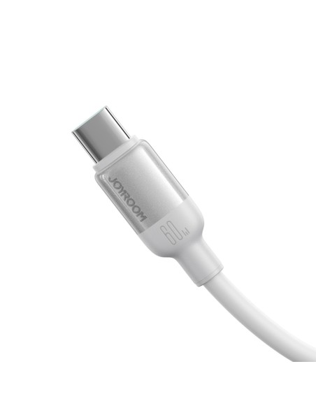 
„Lively“ serijos 3A USB-A - USB-C laidas 1,2 m - baltas
