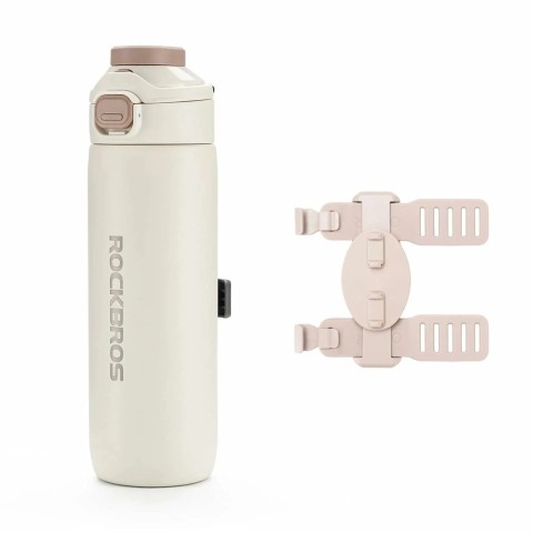 
Terminis butelis su magnetiniu laikikliu ir tvirtinimo dirželiu 700 ml - smėlio spalvos
