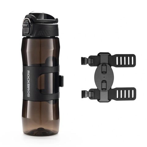 
Terminis butelis su magnetiniu laikikliu ir tvirtinimo dirželiu 700 ml - juodas
