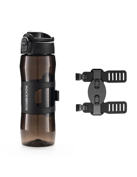 
Terminis butelis su magnetiniu laikikliu ir tvirtinimo dirželiu 700 ml - juodas
