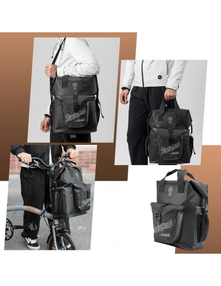 
Vairo krepšys „Brompton 18L“ sulankstomo dviračio – juodas
