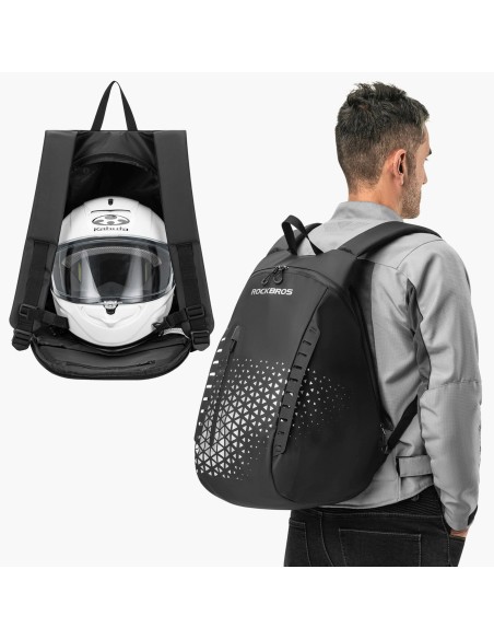 
Šalmo kuprinė su rankena, 14,5 l – juoda
